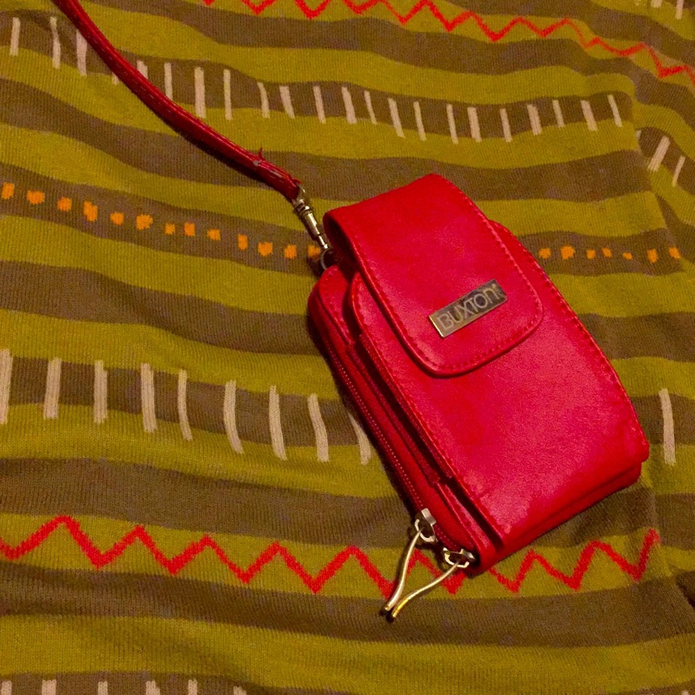 *FREE red wristlet wallet